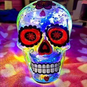Light up sugar skull